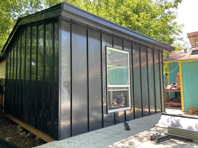 Black standing seam metal wall panels for Roof Inspection in Mattoon